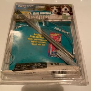 Prestige Tie out & Dog anchor medium size dogs up to 35 lbs 10 feet